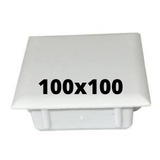 10 Tampas Plásticas Metalon 100x100 Branca