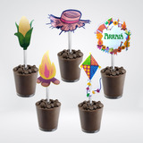 10 Topper Tag Festa Junina Para Doces Docinhos Salgados