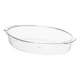 10 Travessa Acrílica Oval Média 28cm Saladeira