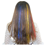 10 Und - Aplique Mecha Tic Tac Com Glitter Holográfica 45 Cm