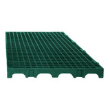 10 Und - Palete Estrado Plástico Preto 25x50x2,5 Cm Cor Verde