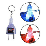 10 Unid Chaveiro Teste Fácil Identificador Tensão 110/220v