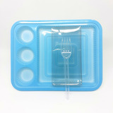10 Unid Kit Embalagem Flip Fiesta + Mini Slice Cake + Garfo