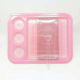 10 Unid Kit Embalagem Flip Fiesta + Mini Slice Cake + Garfo
