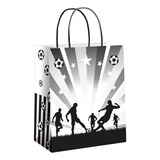 10 Unid Sacolinhas Personalizadas Lembrancinhas Aniversario Modelos Futebol Preto