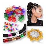 10 Unidades Anel Para Box Braids Tranças Jumbo Kanekalon Várias Cores Ajustável Para Qualquer Modelo De Trança