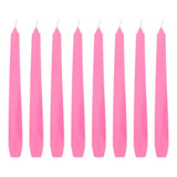 10 Vela Para Castiçal 20 Cm 11 Cores Festa Evento Decoração Cor Rosa Lisa 20 Cm
