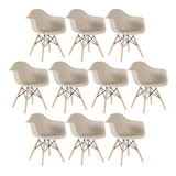 10 X Cadeiras Charles Eames Wood