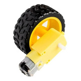 10 X Kit Motor Dc 3-6v Com Redução De Plastico E Roda De 65