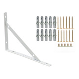 10 X Mão Francesa 30cm Suporte P/ Tampo De Mesa E Bancada