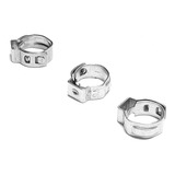 10 Abraçadeiras De Inox Pressão Para Mangueira 9 5mm Cor Cinza