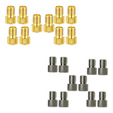 10 Adaptador Valvula Presta Bico Fino Para Grosso Pneu Bike