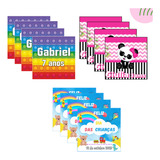 10 Adesivo 8x8 Cm Personalizado Com Qualquer Tema