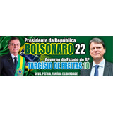 10 Adesivo Bolsonaro E Tarcísio 2022 Eleição 20x9cm