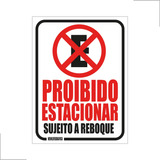 10 Adesivos Portão Proibido Estacionar Sujeito A Reboque