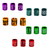 10 Anilhas Marcação Personalizada Colorida Trincaferro 3 5mm