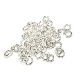 10 Argola Prata Maciça 925 Montagem Brincos correntes 5mm