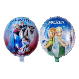 10 Balão Bexiga Metalizado Frozen Nova 45 Cm