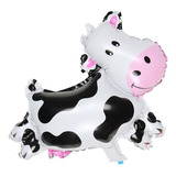 10 Balão Metalizado Animal Fazenda Vaca