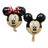 10 Balões Metalizado Mickey/minnie Vermelha De 30 Cm 