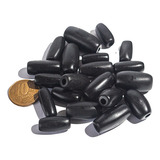 10 Barril Furado Longitudinal Pedra Basalto 20mm Tipo B