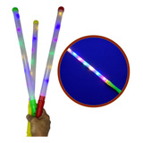 10 Bastão Led Acrílico Sinalizador Luminoso Pisca Luz Color