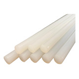 10 Bastões Cola Quente Grossa 11 2mm Semitransparente 30cm