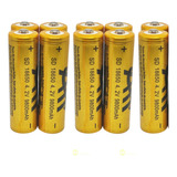 10 Baterias Recarregavel 18650
