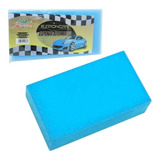10 Bloco Espuma Automotivo Macia Lavar Carro Multiuso Azul