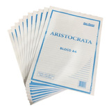 10 Bloco Rascunho Anotação A4 210x297mm 50 Fl C pauta Branco