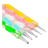 10 Boleadores Em 5 Pinceis Com Ponta Dupla Design Em Unhas