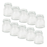 10 Bomboniere Mini 8cm Vidro Transparente Lembrancinha Doces