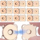 10 Botões Imantado Magnético Ima Niquel 18mm P Costurar