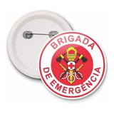 10 Botons Botton Broches 2 5 Brigada De Emergência Cipa