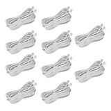 10 Cabo Fio Telefone Fixo 5 Metros Rj11 4 Vias Cores