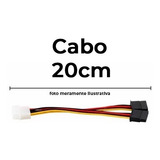 10 Cabos Adaptador Molex Y Sata 20cm Fonte Energia Mineração