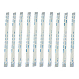 10 Cabos Flat 10 Vias Normal 5 5mm Largura 15cm Comprimento