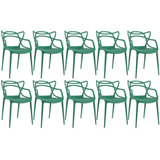 10 Cadeiras Allegra Cozinha Ana Maria Inmetro Colorida Cores Cor Da Estrutura Da Cadeira Verde escuro