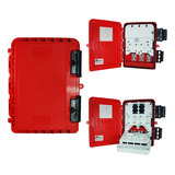 10 Caixa Atendimento Cto Ftth 1x16 Mtt16 Com Trava Vermelho