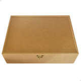 10 Caixas 35x35x10 Mdf Com Fecho E Dobradiça