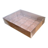 10 Caixas Com Tampa Transparente 12 Bombom Brigadeiro Doce