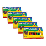 10 Caixas De Massinha De Modelar 12 Cores 130 Gramas Atacado Cor Colorido
