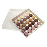 10 Caixas Para 25 Doces Brigadeiros Trufas Salgados 20x20x4