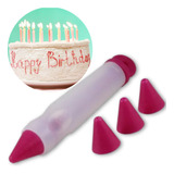 10 Canetas Decoradora Silicone Bolo Cupcake