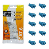10 Capas Snap Azul Claro 10 Conectores Rj45 Cat6 Furukawa