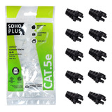 10 Capas Snap In Pretas 10 Conectores Rj45 Cat5e Furukawa
