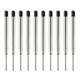 10 Carga Refil De Canetas Metal Tipo Crown Parker Cor Preta