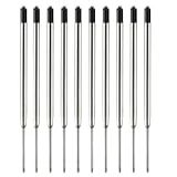 10 Cargas Refil Preta De Reposição De Tinta Compatíveis Com Caneta Parker Crown Ca14007a Quink Flow N116
