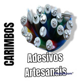 10 Carimbos Adesivos Unhas Artesanais Brinde