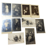 10 Cartões Postais Fotográficos Família Rica 1900 Fretegrats